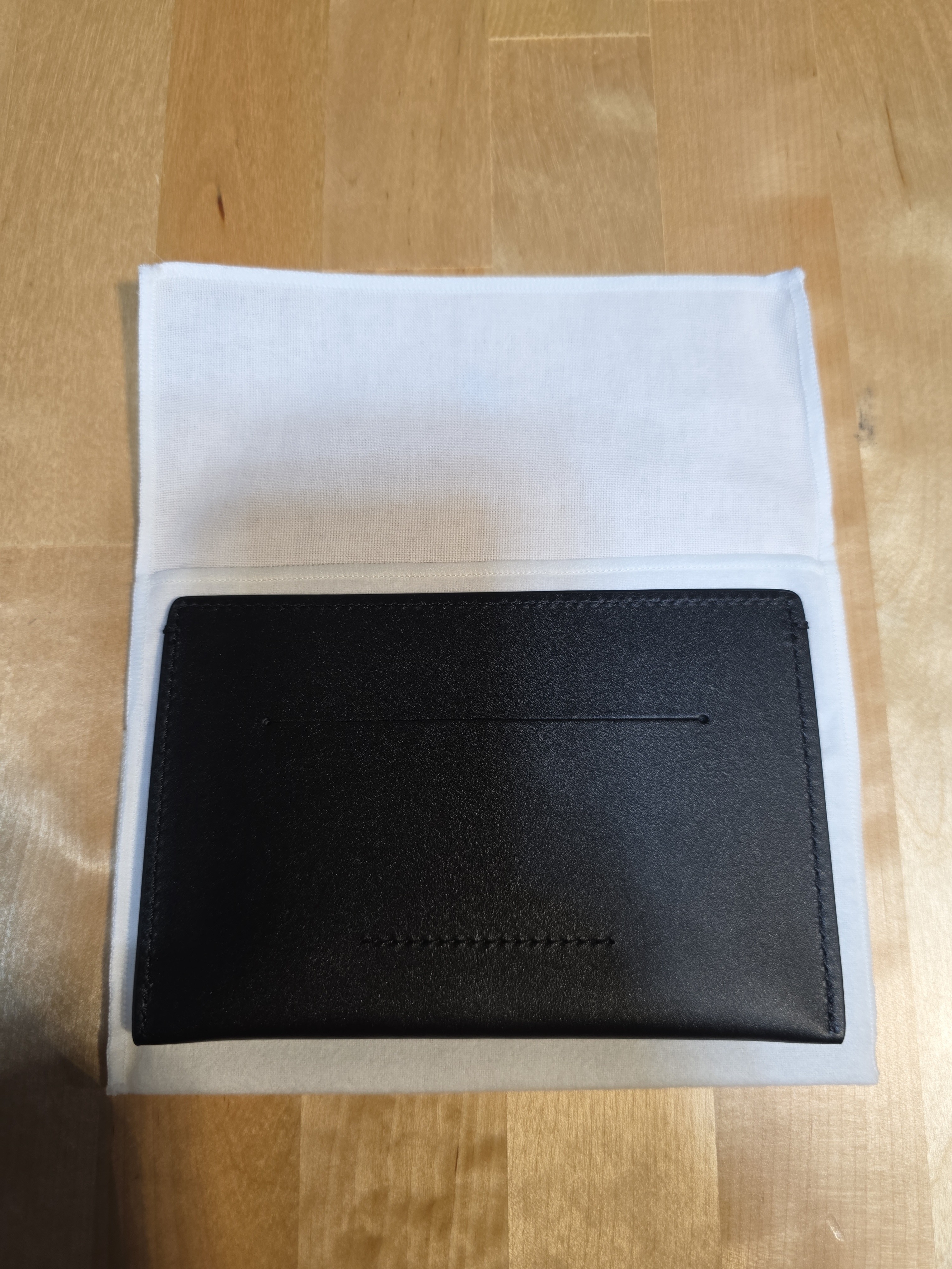 Black Leather Passport Holder — image 2 of 3